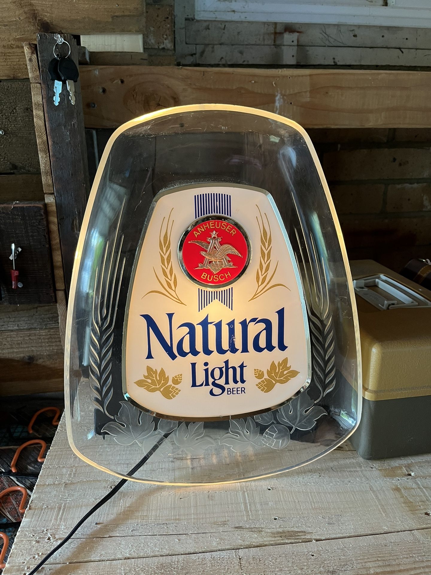 Vintage Natural Light Beer Sign