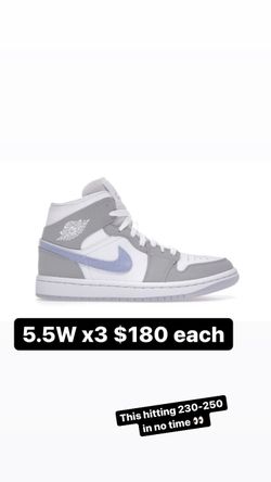 Jordan 1 Mid wolf Grey