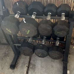 Dumbbell Set And Rack 
