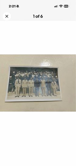 1949 US Navy NAS Los Alamitos CA Supply Fiscal Dept Group Photo 10x7