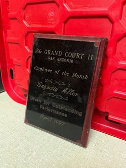 Free Employee of the Month Plaque
