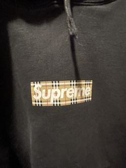 Supreme Burberry Box Logo Hoodie
