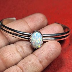 Sterling Silver Cuff Bracelet , 6.75"