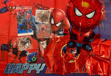 Spider-Man Birthday Party Supplies Decorations Bundle