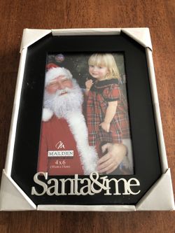 NEW Santa & Me picture frame