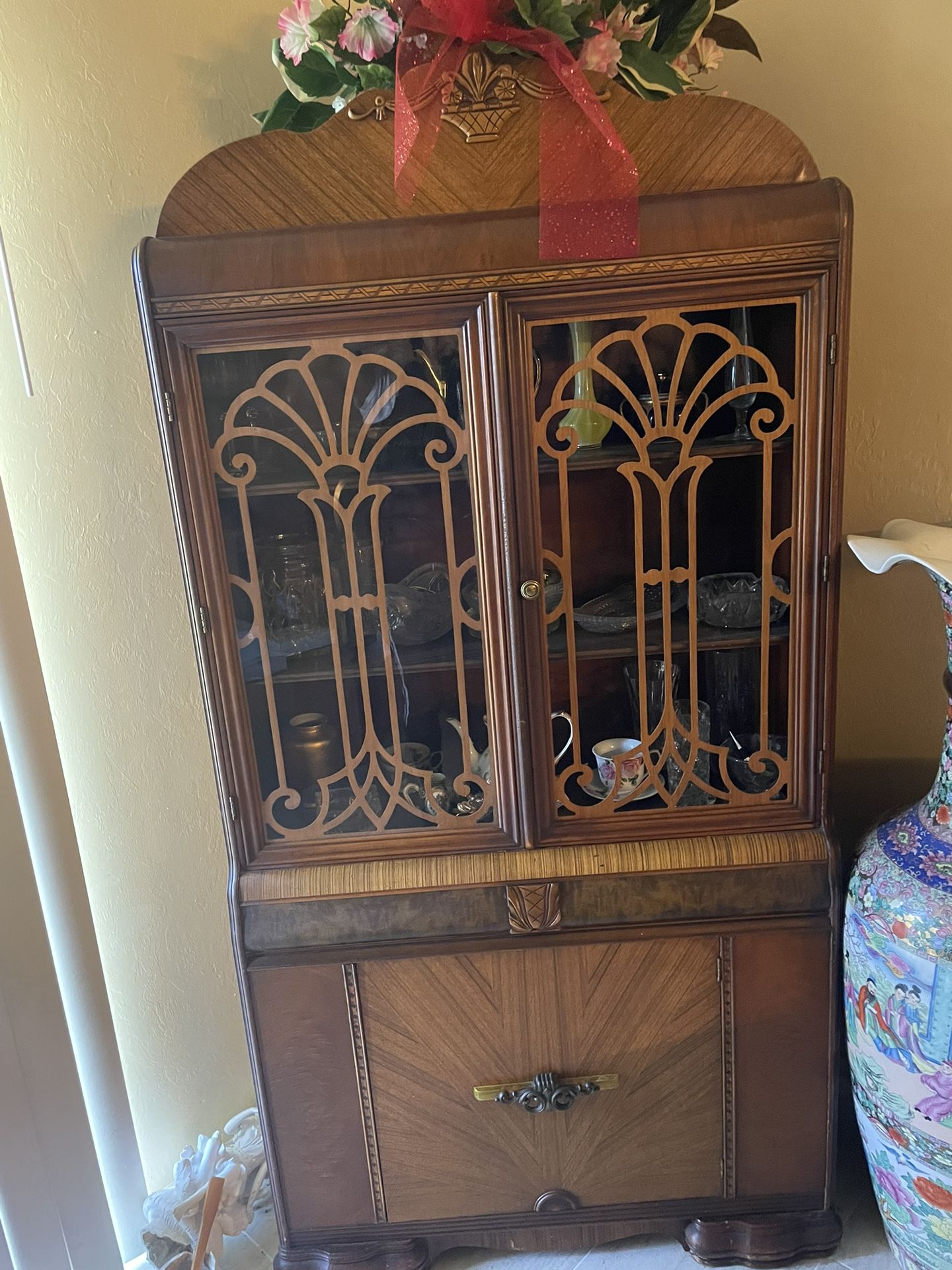 Nice Wooden China Cabinet 