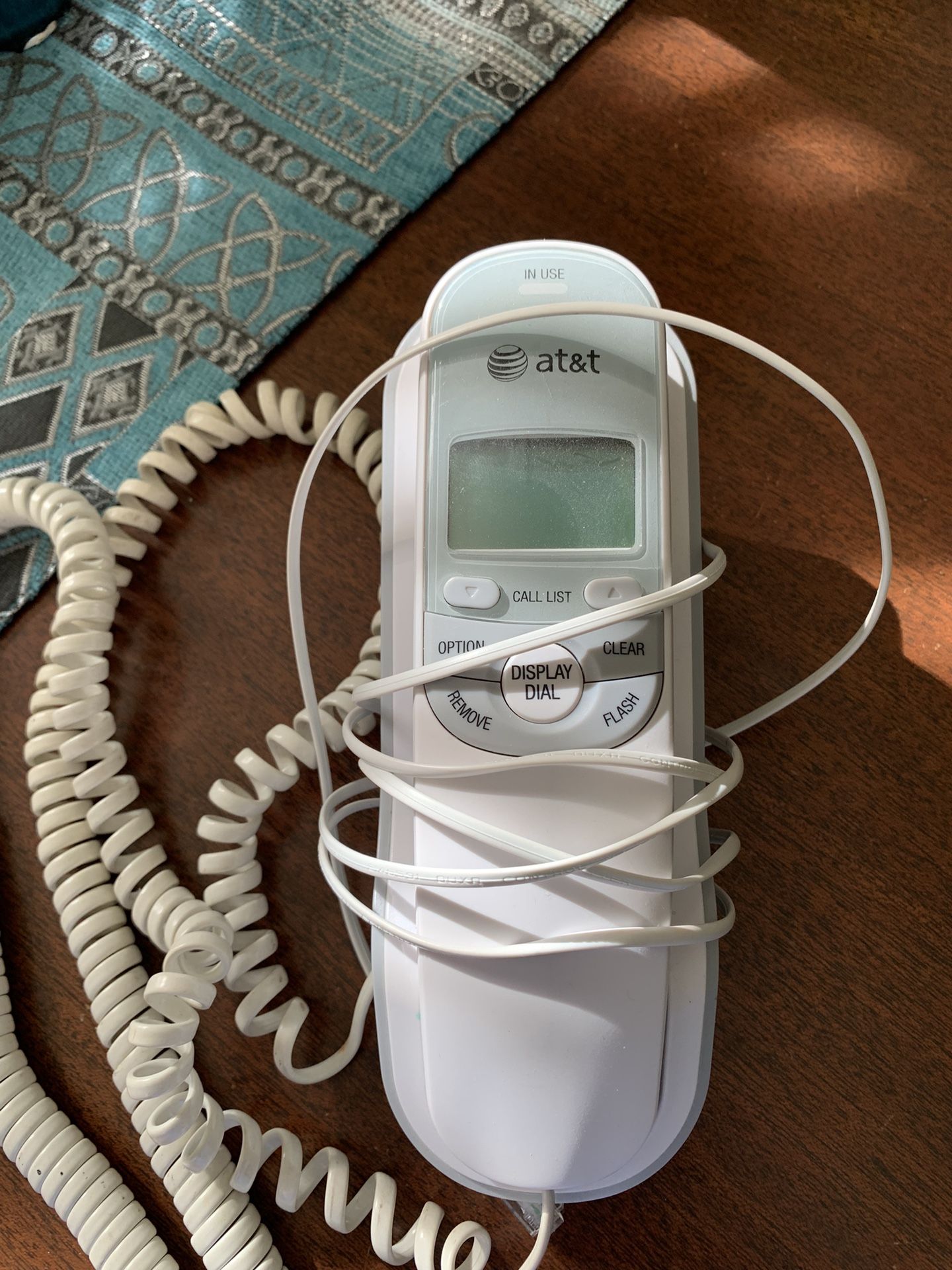 AT&T TR1909 Trimline Corded Phone with Caller ID, White