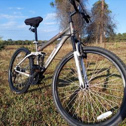 Dual suspension mountain bike