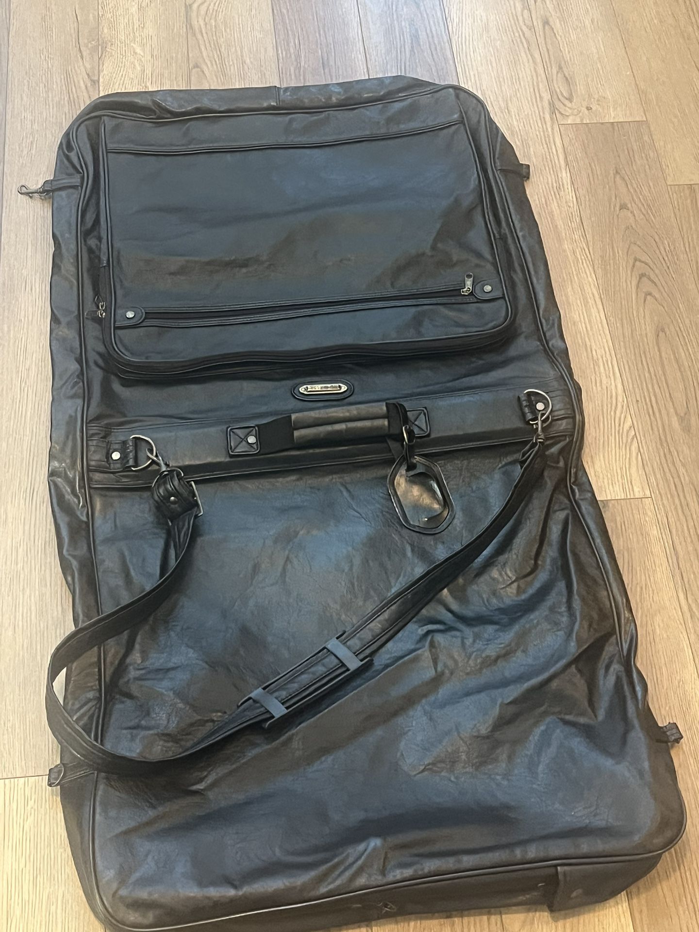 Real leather suitcase
