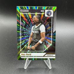 2024-25 Panini Donruss - Naz Reid #121 Holo Green Laser Minnesota Timberwolves