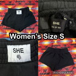 Darc Sport She Fleece Sweat Black Shorts Women’s Size Small 344 Of 500 Inseam 2”