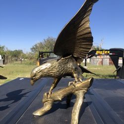 Vintage Bronze Eagle Statue 