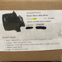 Car parts Blower Motors & Fan Clutches
