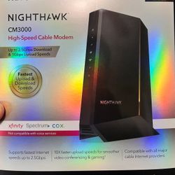 NetGear NightHawk CM3000 High Speed Cable modem