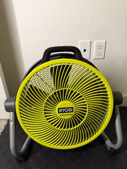RYOBI ONE+ 18V Cordless Hybrid WHISPER SERIES 14 in. Air Cannon Fan (Tool Only)
