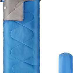 Sleeping Bags for Adults Kids，Lightweight Waterproof Compact Sleeping Bag with Stuff Sack for Warm Camping Cold Hiking Traveling Outdoor Activities