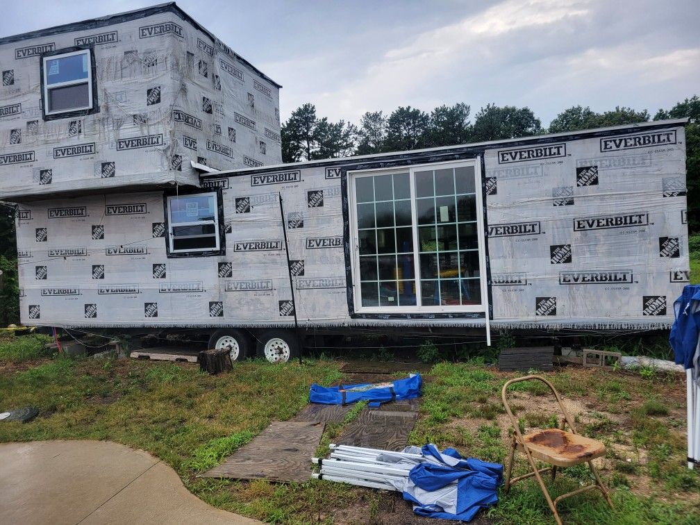 Burnt Mobile Home Remodeled
