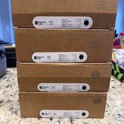 4 boxes Bambu Matte Charcoal Black