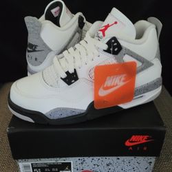 Jordan 4 White Cement 