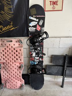 RIDE 159cm Snowboard Burton Custom Binding