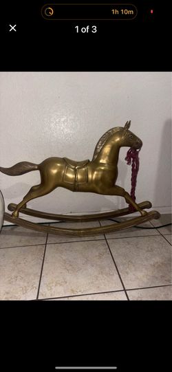 Brass Rocking Horse