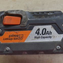 RIDGID 18V 4.0AH BATTERY R840087 PRE OWNED 881146-1