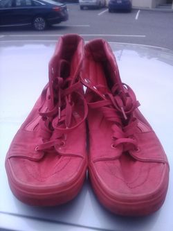 Red Vans sz 10
