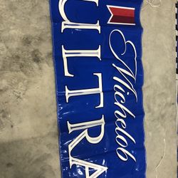NEW MICHELOB ULTRA BEER BANNER SIGN FROM BUDWEISER  BUDWIESER