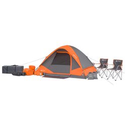 22-Piece Camping Tent Combo Sports & Outdoors Gear for Family
