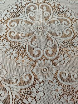 Large like new lace tablecloth