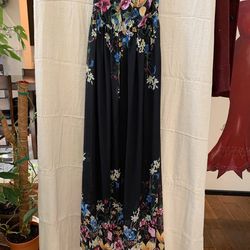 Strapless Floral Maxi Dress Size Large