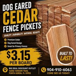 💥💥💥Cedar pickets💥💥💥