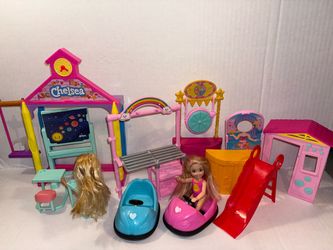 Chelsea School Playset with additional carnival playset accessories.   #0037