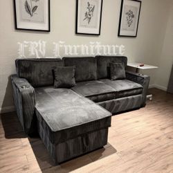 Pullout Sectional / USB Connection With Cup Hll Ok ser 