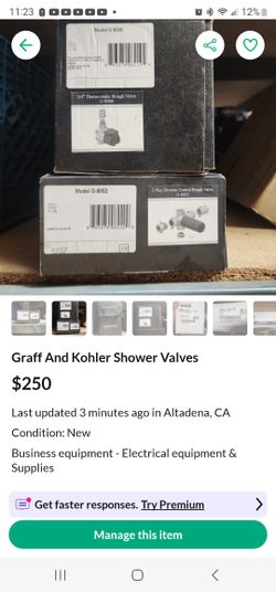 Graff And Kohler Shower Valves