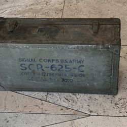 Vintage WWII WW2 US military mine sweeper metal detector 1945 dated Man Cave
