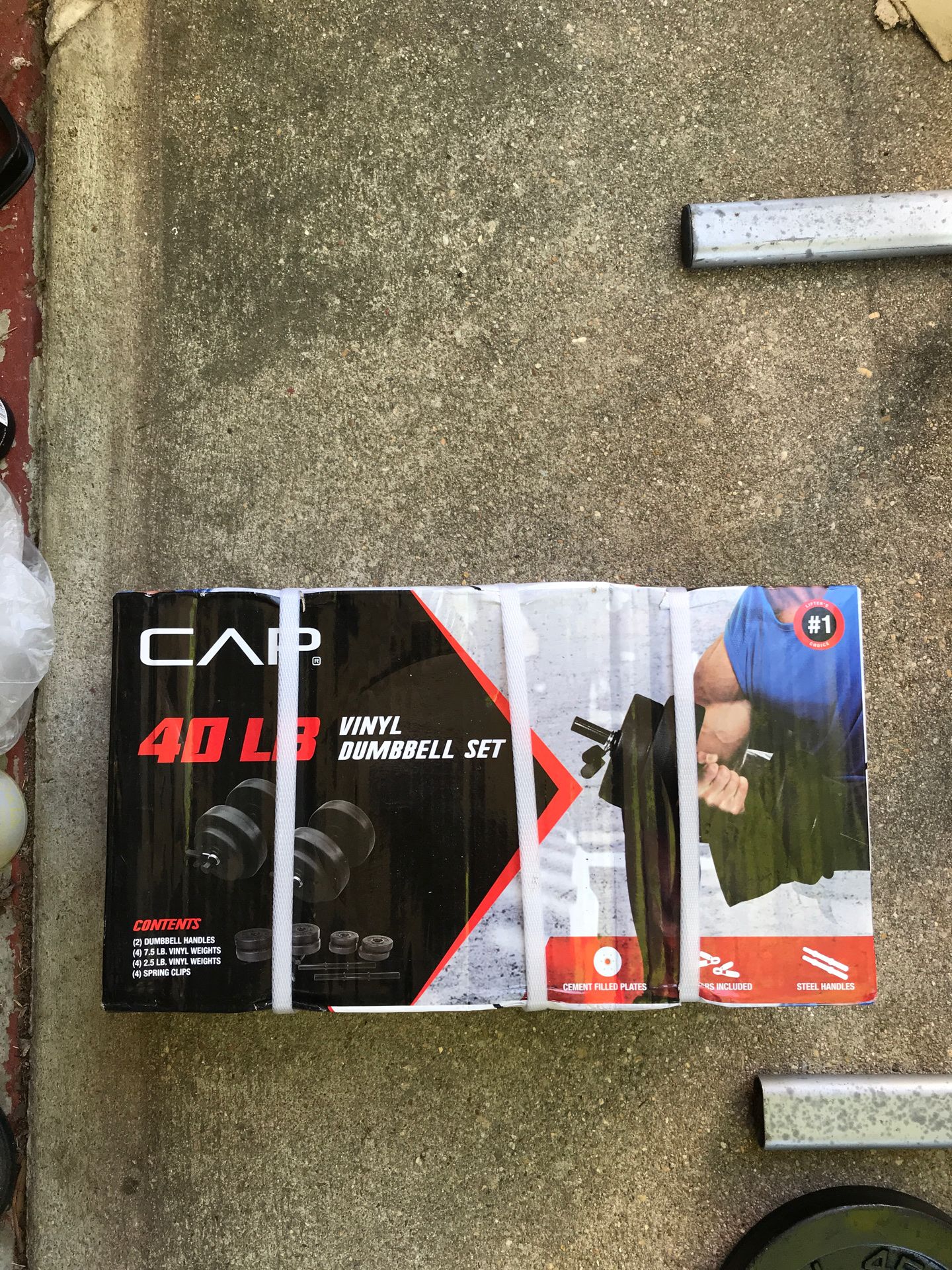 40lbs vinyl dumbbell set. BRAND NEW
