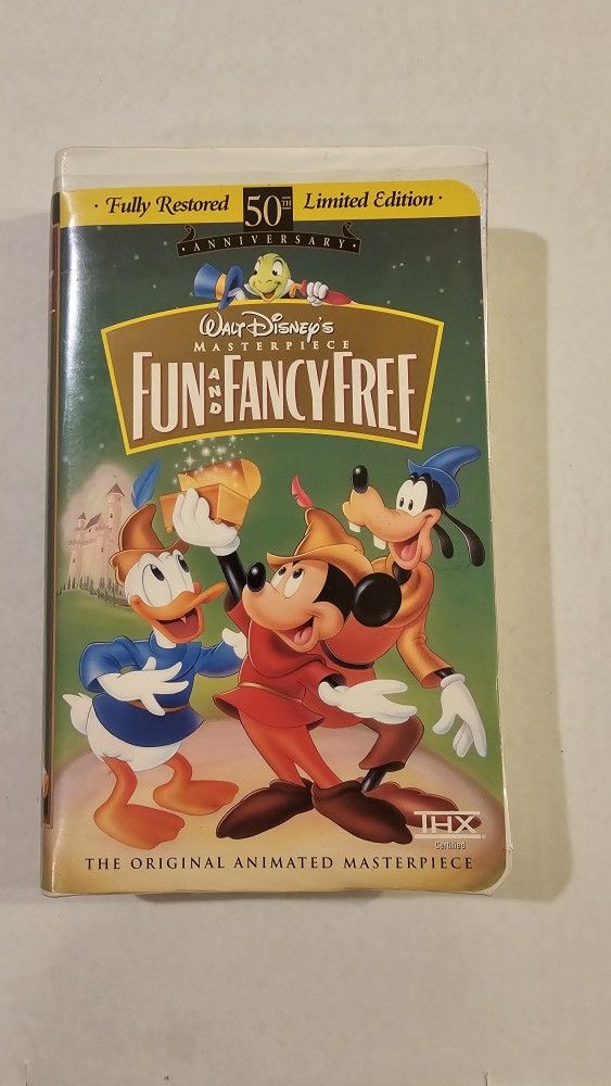 VHS Disney Fun And Fancy Free 50th Anniversary