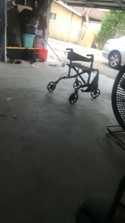 Wheel Chair/ Walker With Feet Pedals That Latch On And Off New
