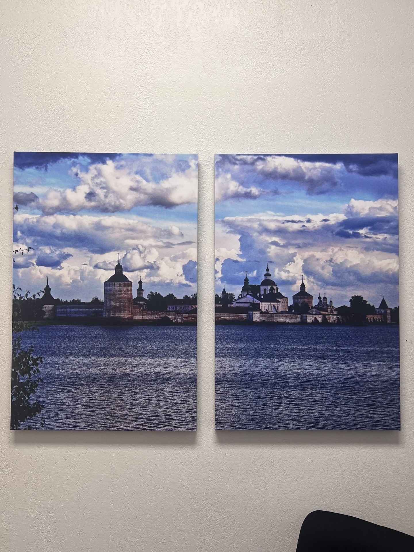 Set Of 2 Digital Print Canvas 