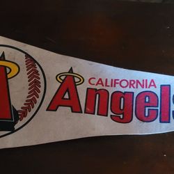 California Angels Vintage 1980s Pennant