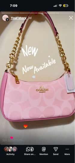 Pink Coach Bag