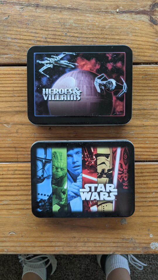 Star Wars Heroes And Villains Playing Cards In Star Wars Collectible Tin