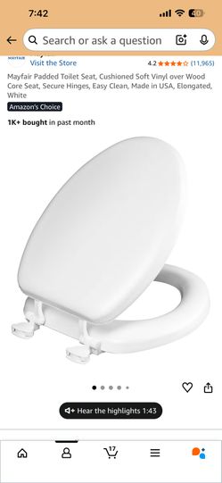 Padded Toilet Seat