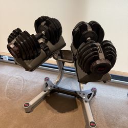 💪 Bowflex SelectTech 552 Adjustable Dumbbells + Stand – $195 OBO