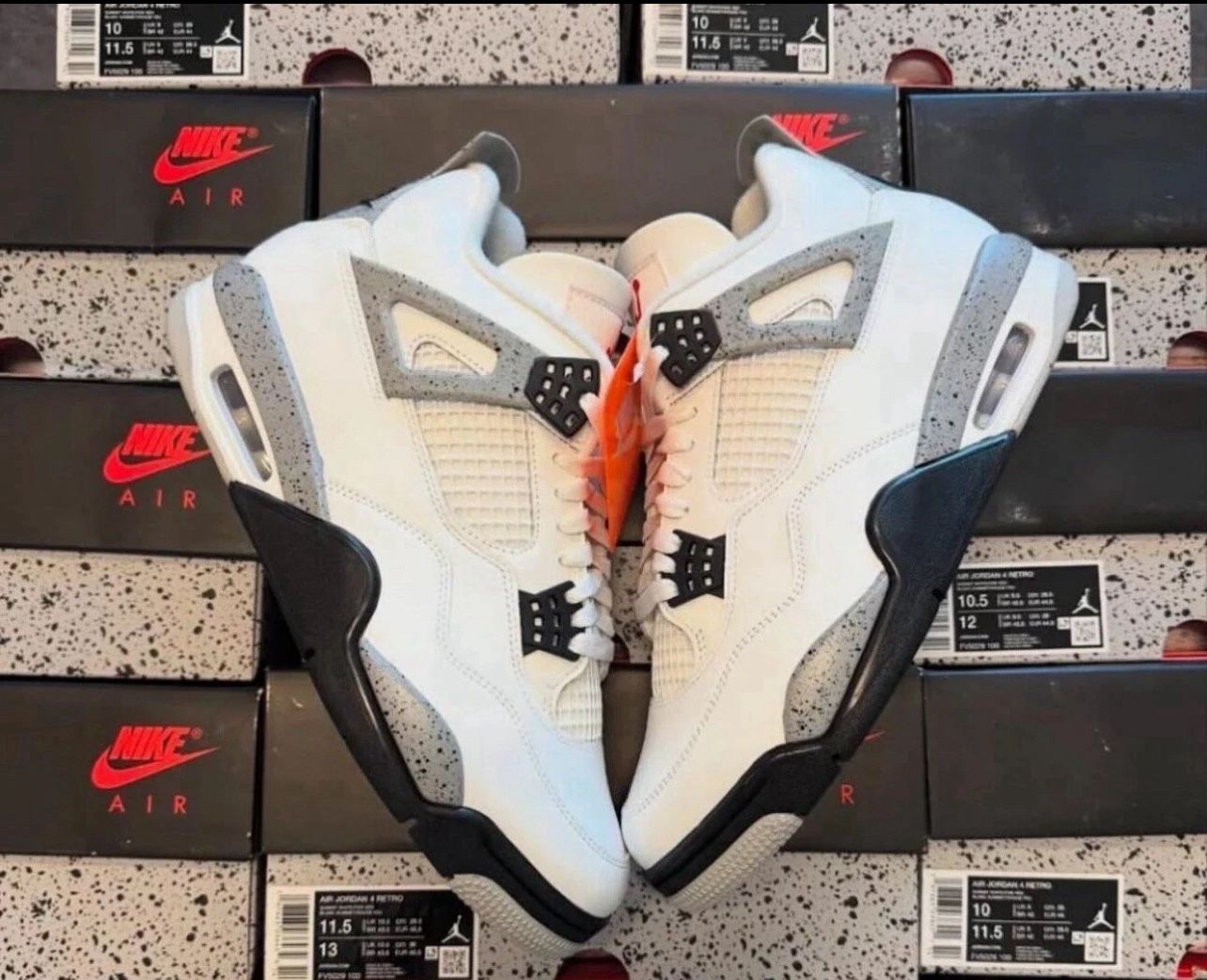Nike Air Jordan Retro 4 White Cement