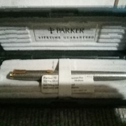 Parker Sterling Silver Fountain Pen..