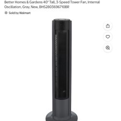 Better Homes and Gardens 40” Inch Tower Fan