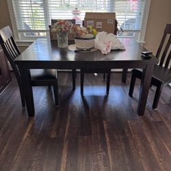 Kitchen Table 4 Chairs Plus Bench
