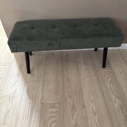 Modern Green Sofa Bed + Matching Bench (Like New) – Bundle or Separate